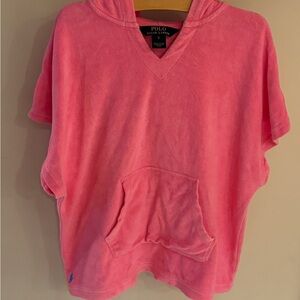 Girls Polo Ralph Lauren Pink Terrycloth Cover Up- Size 5